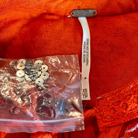 FREE PEOPLE Hearts Aflame Embellished Top NWOT - Picture 9 of 10